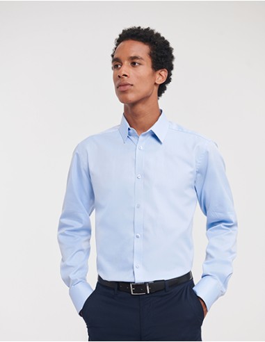 R-R-962M-0-Mens L/S Herringbone Shirt